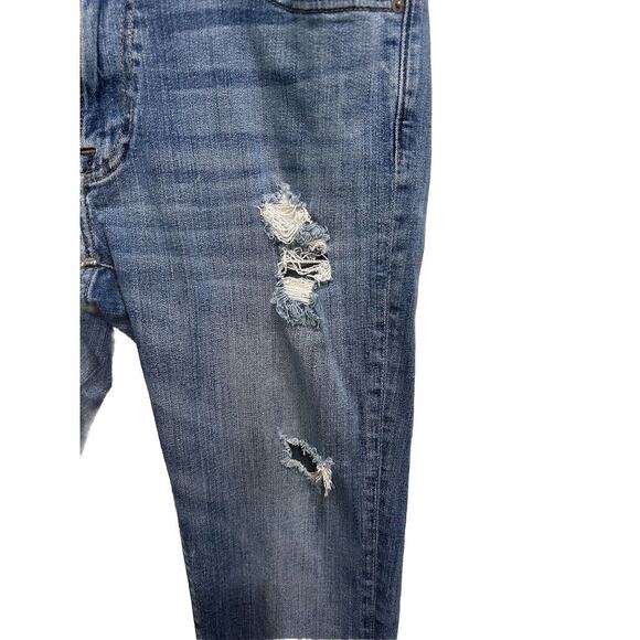 Abercrombie & Fitch Men's Langdon Skinny Blue Jeans Size 33 x 32 Stretch Denim - Picture 3 of 14